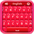GO Keyboard Red Plastic Theme version 2.8