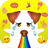 Snapping doggy face & stickers icon