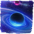 Spinning planet icon