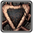 Steampunk heart icon