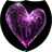 Water heart icon