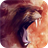 Yawning lioness icon