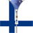 Finland flag zipper Lock Screen icon