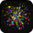 Flying Colored Particles LWP icon