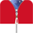 Indonesia flag zipper Lock Screen icon
