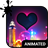 Night Love Animated Keyboard icon