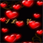 Red Heart Falling LWP icon