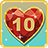 Just Get 10 Heart icon