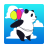 Panda cuddly icon
