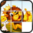 Slide Puzzle - Cartoon Animals icon