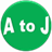 A to J icon