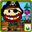 Pirate treasure jewels icon