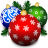 Christmas tree toys icon