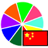 Colors in Chinese icon
