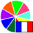 Colors in French icon
