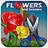 Flowers And Scissors icon