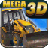 Power Truck 3D Racer ! - Drive a farm tractor, Big Bulldozer, Mega Crane and a Damper Van icon