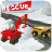 Heavy Snow Rescue Excavator 3D icon