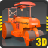 Road Roller Construction 3D icon