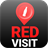 Red Visit icon