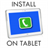 Install App on tablet icon