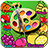Coloring book Fruit icon