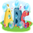 kids abc bubble icon