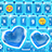 Neon Blue Keyboard with Emojis icon