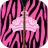 Descargar Zebra Pink Zipper Screen Lock