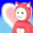 heart cat run icon