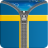 Descargar Sweden Flag Zipper Screenlock