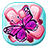 Pink Butterfly Keyboard Theme icon