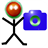 Stickman camera icon