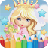 Princess Paint Draw Coloring icon