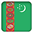 Selfie with Turkmenistan Flag icon