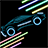 Neon cars icon