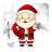 Santa Zipper Screen Lock icon