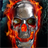 Metal Skull on Fire Live Wallpaper icon