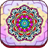 Mandalas coloring icon