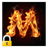 Burning M Lock icon
