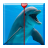 Dolphin Zipper Screen Lock icon