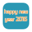 happy new year 2016 icon