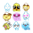 emoticons chick full icon