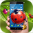 Ladybug in phone icon