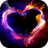 Fire Heart Cube LWP icon