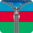 Azerbaijan Flag Zipper Lock icon
