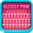 Glossy Pink GO Keyboard icon