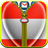 Autriche Flag Zipper Screen Lock icon