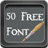 50 Fonts free for Galaxy icon