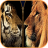 Lion Tiger Zipper Screen Lock icon